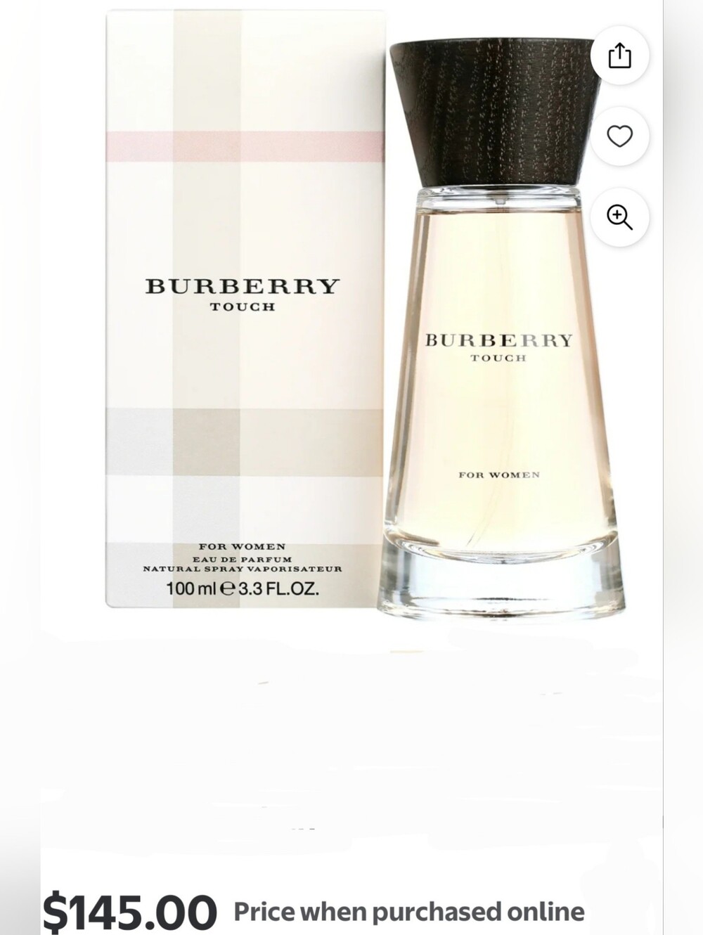 Burberry Touch EDP 3.3 Oz. Brand New